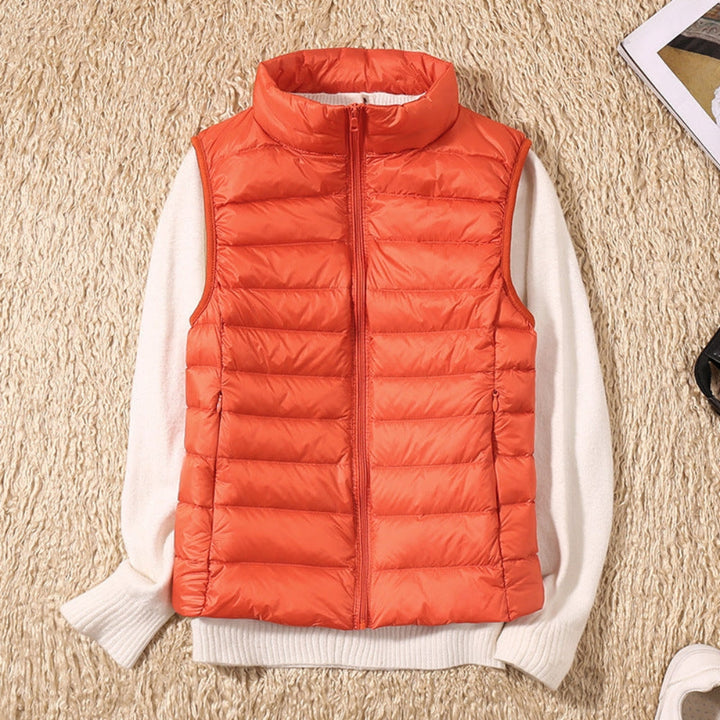 Natasha – Elegant vest met rits aan de voorkant en veilige zakken