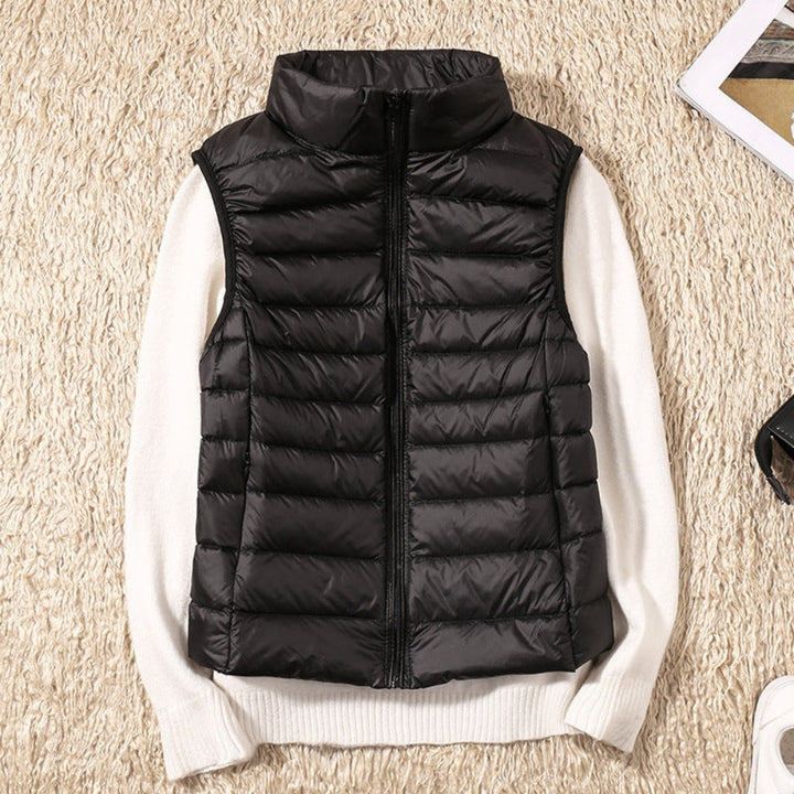 Natasha – Elegant vest met rits aan de voorkant en veilige zakken