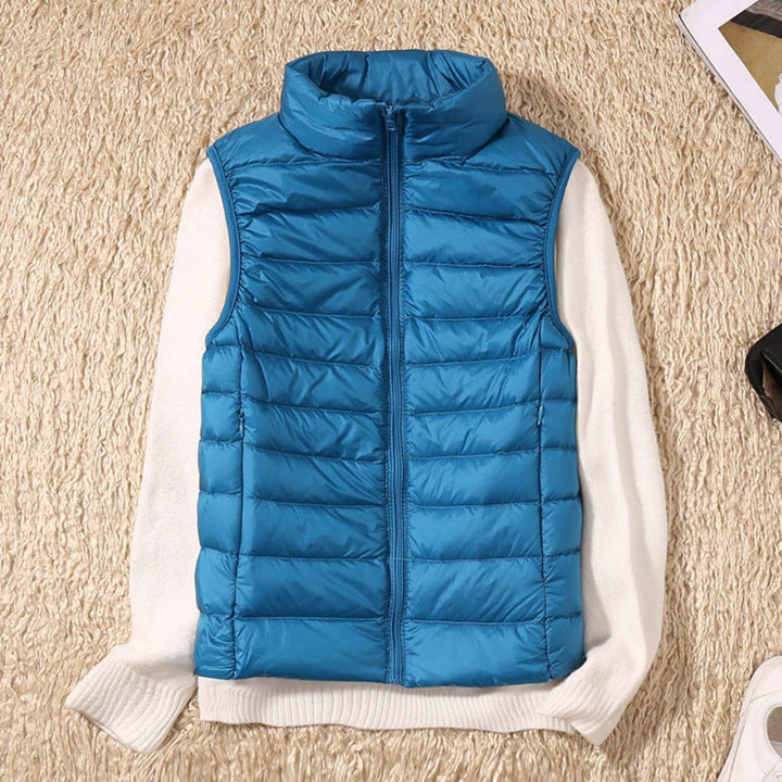 Natasha – Elegant vest met rits aan de voorkant en veilige zakken