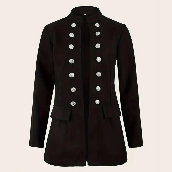 Rozi - Klassiek Getailleerde Blazer met Knopen Aan De Voorkant