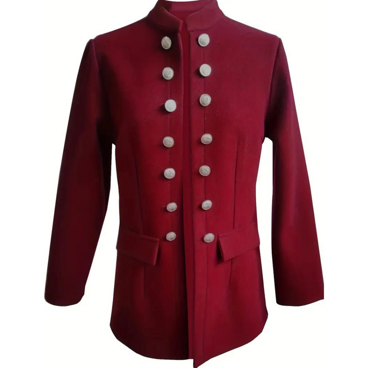 Rozi - Klassiek Getailleerde Blazer met Knopen Aan De Voorkant