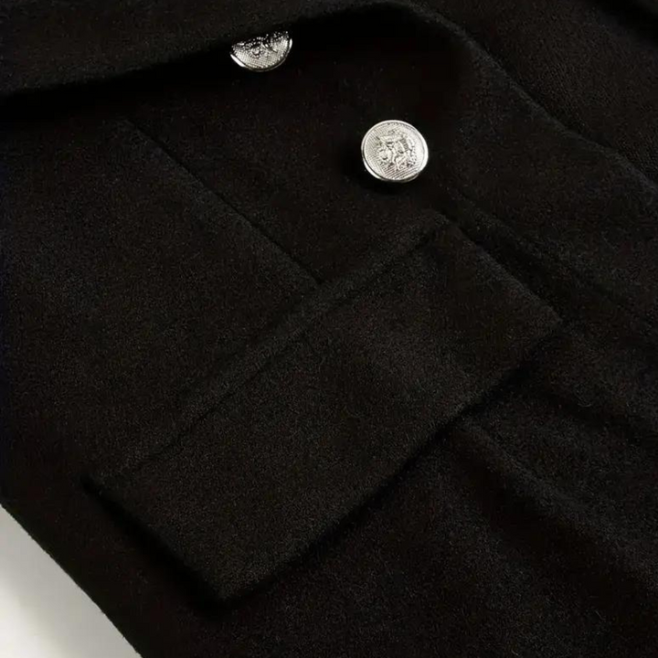 Rozi - Klassiek Getailleerde Blazer met Knopen Aan De Voorkant