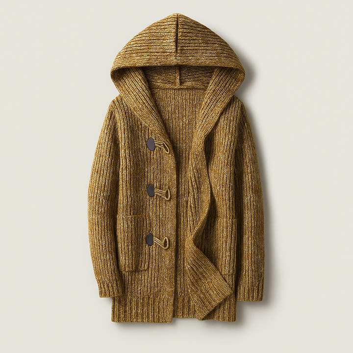 Sophie - Comfortabel Jack met Capuchon en Klassieke Knoopsluiting
