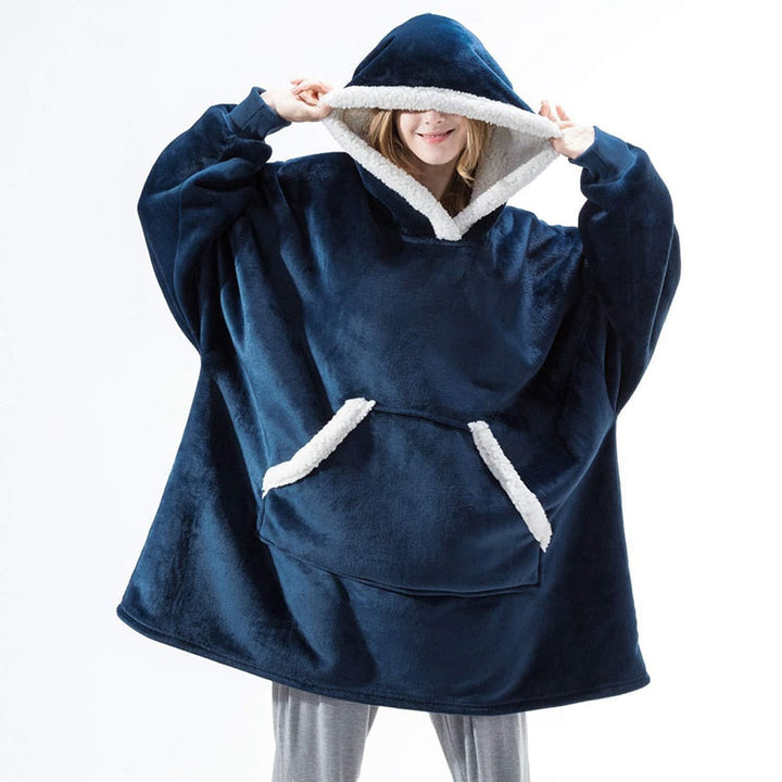 Lina - Warme hoodie deken met lange mouwen en zakken