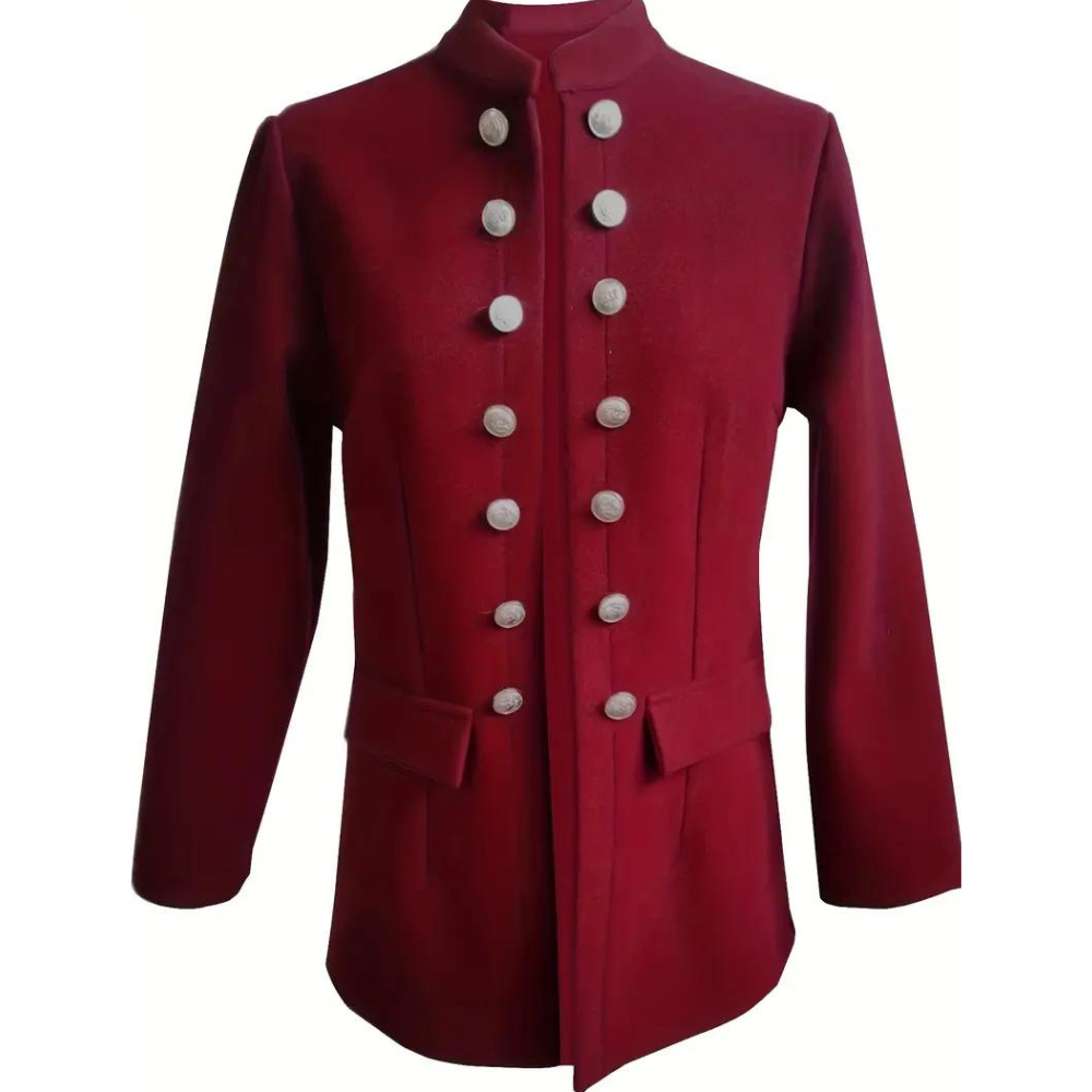 Rozi - Klassiek Getailleerde Blazer met Knopen Aan De Voorkant