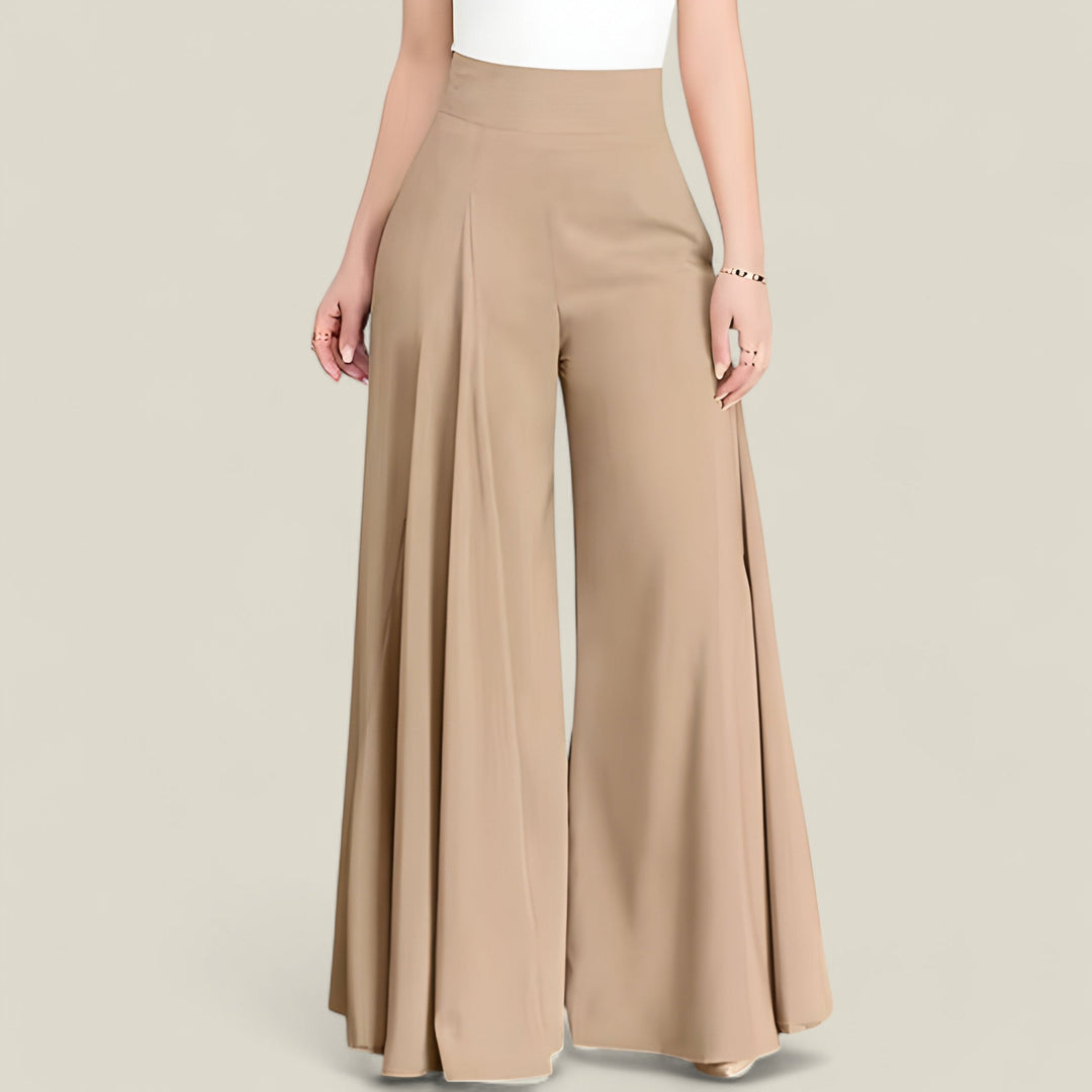 Livia - Flare Broek met Hoge Taille en Trendy Silhouet