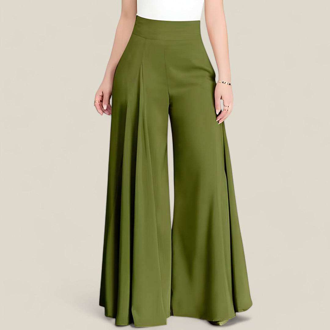 Livia - Flare Broek met Hoge Taille en Trendy Silhouet