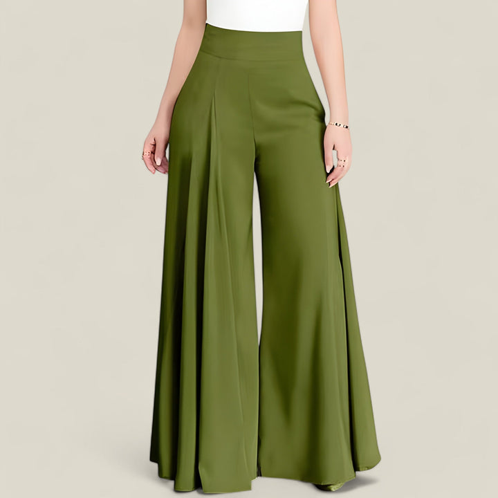 Livia - Flare Broek met Hoge Taille en Trendy Silhouet