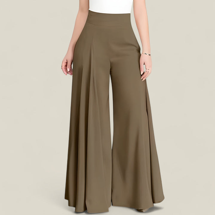 Livia - Flare Broek met Hoge Taille en Trendy Silhouet