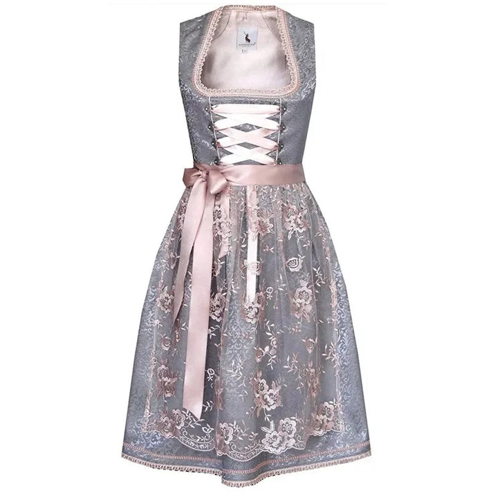 Agnes - Korte Mouwen Dirndl Jurk voor Oktoberfest